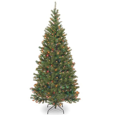 6.5 ft. Aspen Spruce Tree with Multicolor Lights