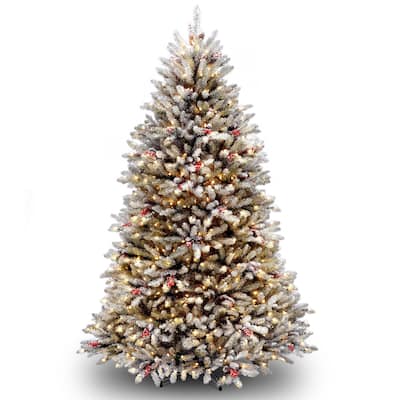 National Tree Company 6.5 ft. Dunhill Fir Tree with Clear Lights - 6.5 Foot