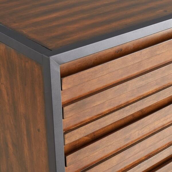 Shop Chico Stacked Wood 5 Drawer Chest By Inspire Q Modern Free