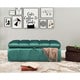 preview thumbnail 9 of 18, Chic Home Fiesta Velvet Tufted Modern Transitional Storage Bench Ottoman