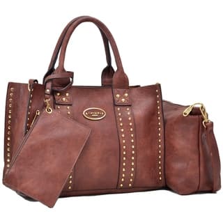 Shoulder Bags Online At Our Best By Style Deals Dasein Middle Studded Tote With Detachable Organizer Bag Pouch And Matching Wristlet
