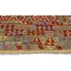preview thumbnail 6 of 5, Arshs Fine Rugs Arya Collection Jarrod Gold/Red Wool Hand-Woven Rug (6'5 x 9'8)
