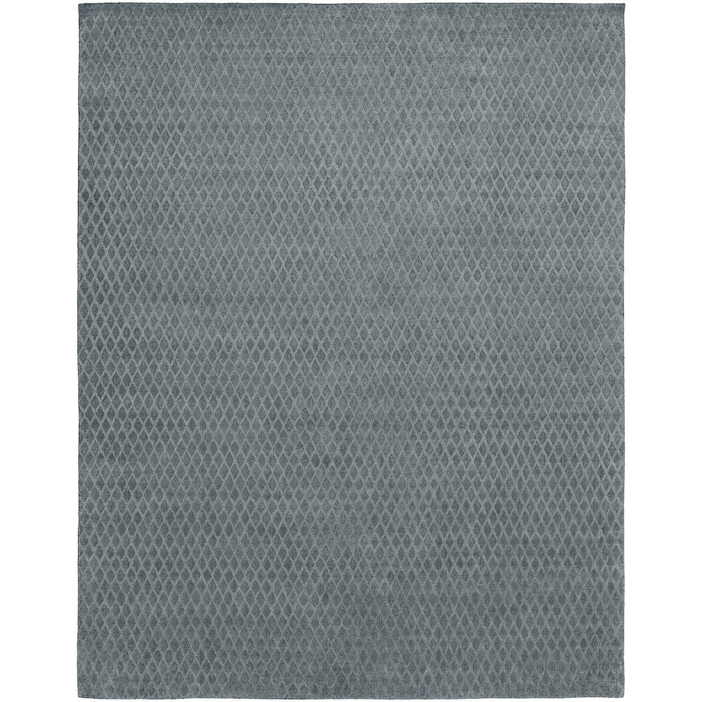 Pewter Grey Wool Blend Handmade Rug