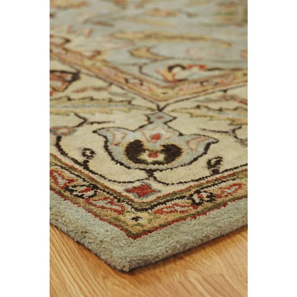 Empire Style Rug Empire Traditional Light Blue/Gold Wool Hand-tufted Area Rug - On Sale ...