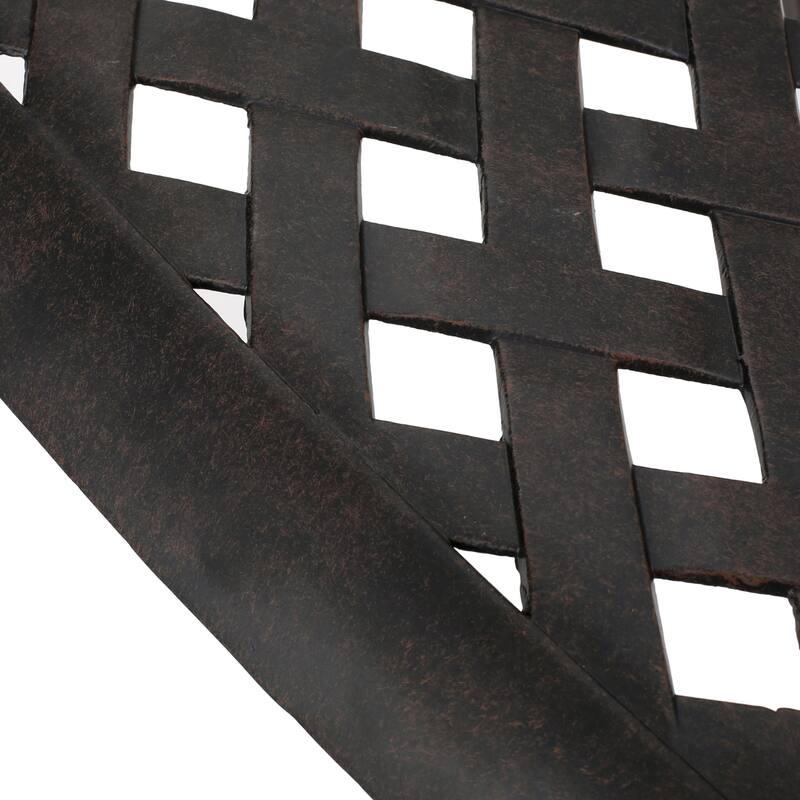 Kai Outdoor 3-Piece Square Aluminum Chat Set by Christopher Knight Home