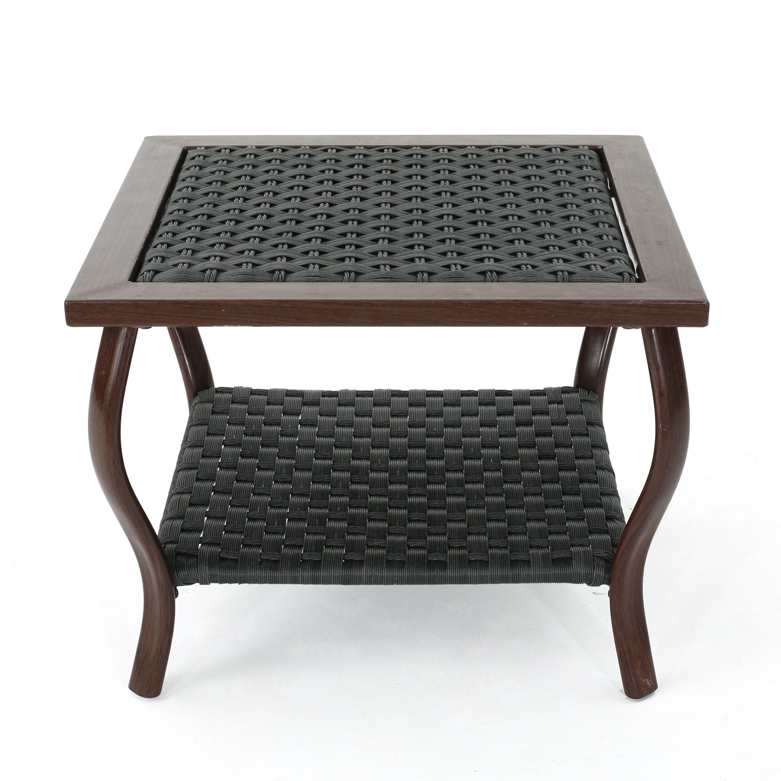 San Luis Outdoor Wicker Square Coffee Table By Christopher Knight Home