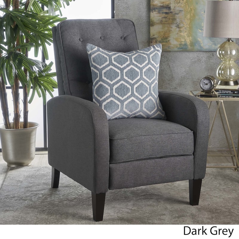 Nievis Tufted Fabric Recliner by Christopher Knight Home