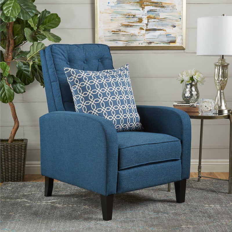 Nievis Tufted Fabric Recliner by Christopher Knight Home