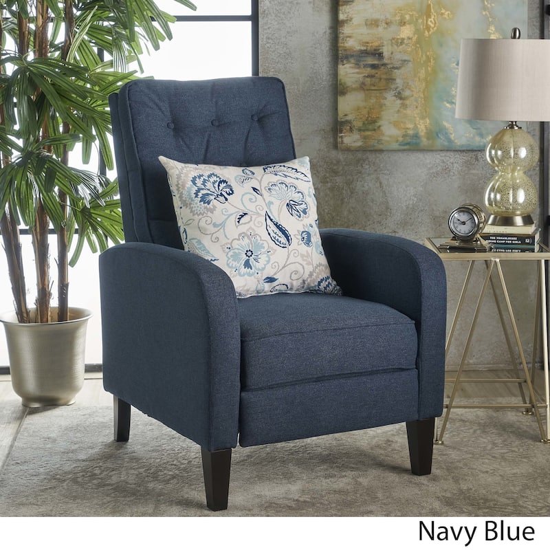 Nievis Tufted Fabric Recliner by Christopher Knight Home
