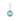 Hudson Valley Rousseau Aged Brass Metal Medium Pendant, Blue Glass