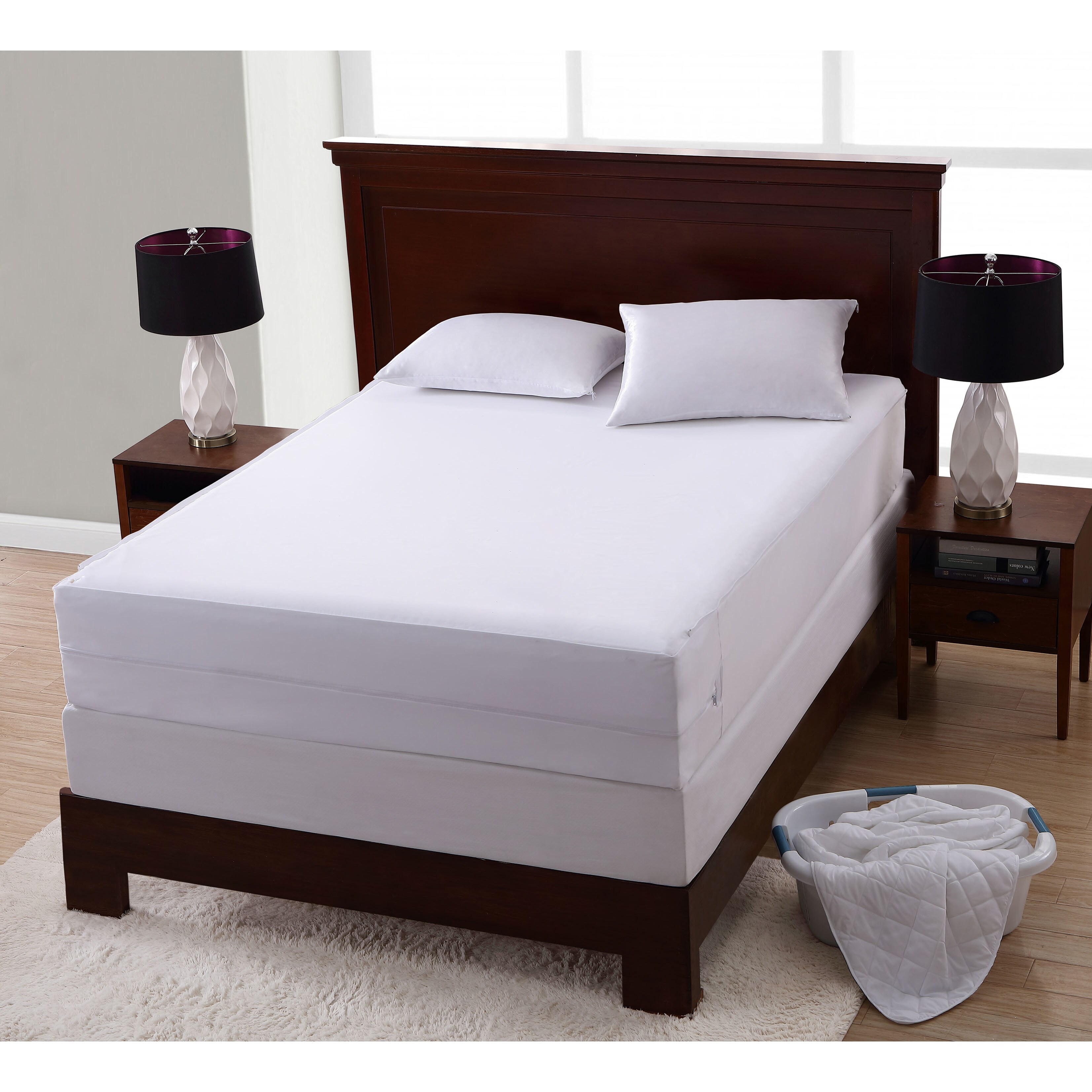 TEMPUR-Protect Mattress Protector - White - On Sale - Bed Bath
