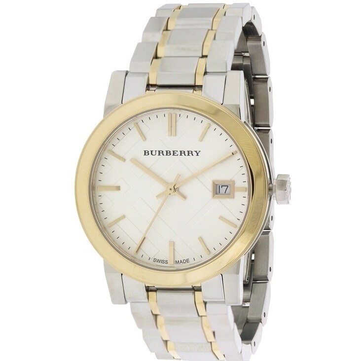 burberry two tone watch