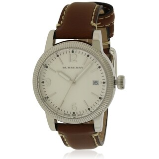 burberry brown leather watch