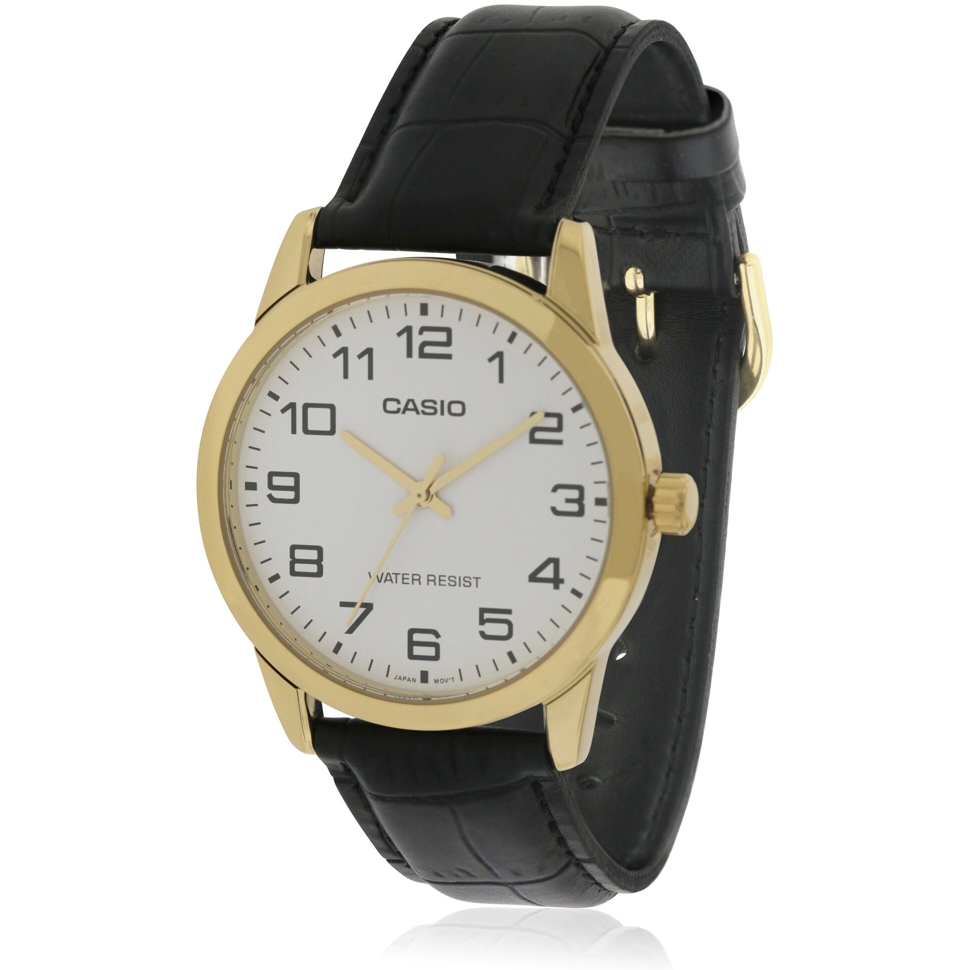 casio leather strap watches