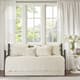 preview thumbnail 8 of 16, Madison Park Venice Cream 6 Piece Scalloped Edge Daybed Cover Set