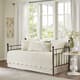 preview thumbnail 9 of 16, Madison Park Venice Cream 6 Piece Scalloped Edge Daybed Cover Set