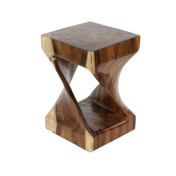 Shop Studio 350 Suar Wood Side Table 12 inches wide, 18 ...