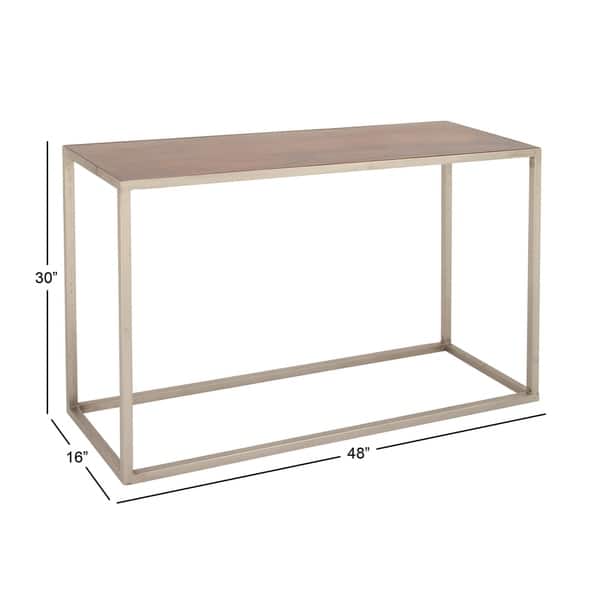 Studio 350 Metal Wood Console Table 48 Inches Wide 30 Metal Wood Console Table 48 Inches Wide