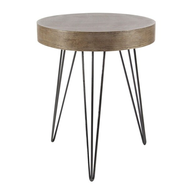Studio 350 Metal Wood Accent Table 20 Inches Wide 24 Studio 350 Metal Wood Accent Table 20 Inches Wide 24 High