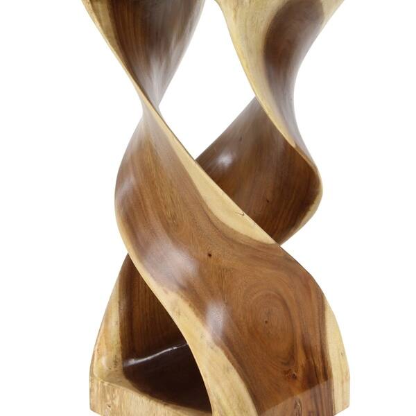 Natural 30 X 12 Inch Brown Twisted Wooden Side Table By Brown Twisted Wooden Side Table