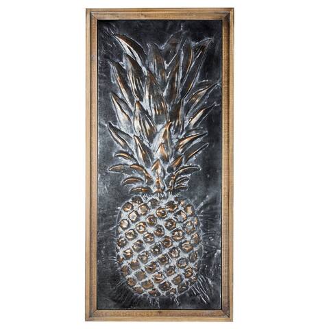 American Art Decor Metal Pineapple Wall Art