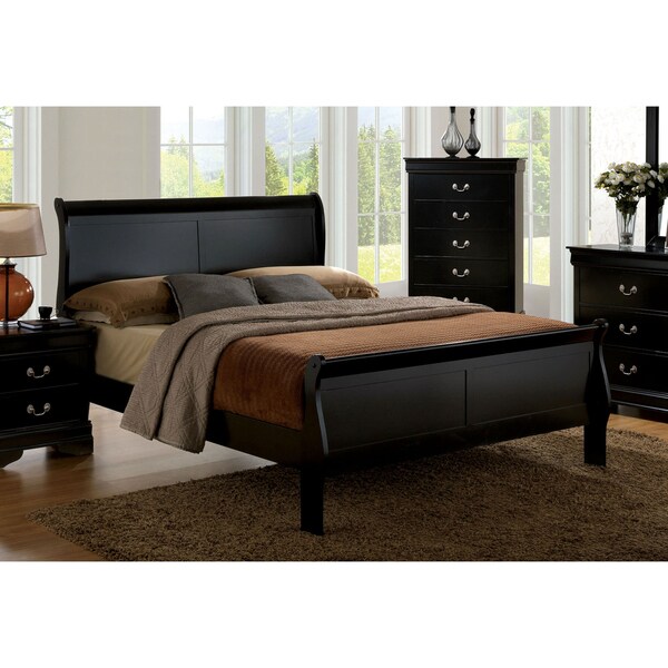 black sleigh cot