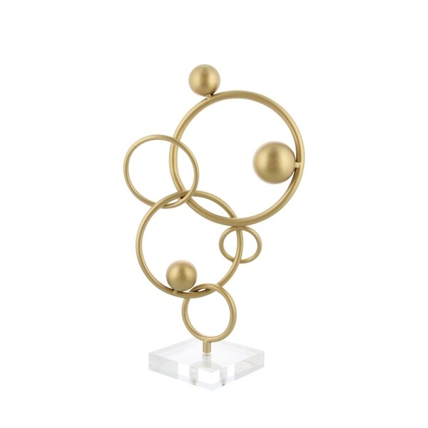 Carson Carrington Give Metal Circle Acrylic Sculpture