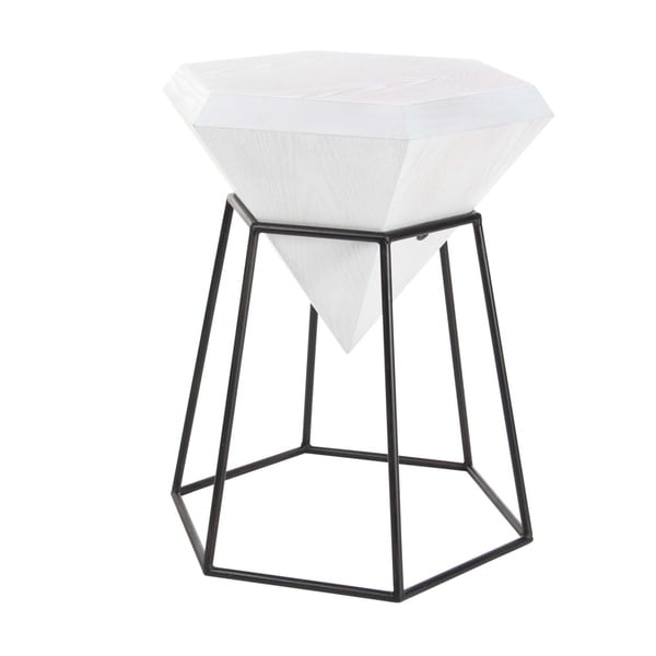 Studio 350 Wood Metal Diamond Accent Table 20 Inches Wide 25 Studio 350 Wood Metal Diamond Accent Table 20 Inches Wide 25 High