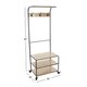 Studio 350 Metal Wood Clothes Rack 24 inches wide, 67 inches high ...