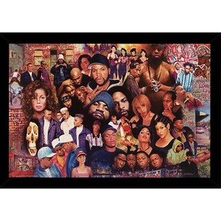 Legends of Rap & Hip Hop Poster With Choice of Frame (24x36) - Bed
