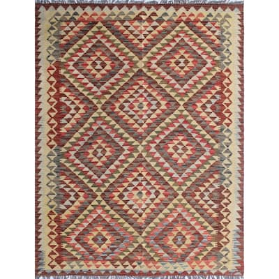 Sangat Kilim Tahira Brown/Blue Rug