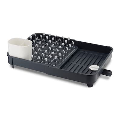 Extend Expandable Dishrack with Draining Plug in Grey