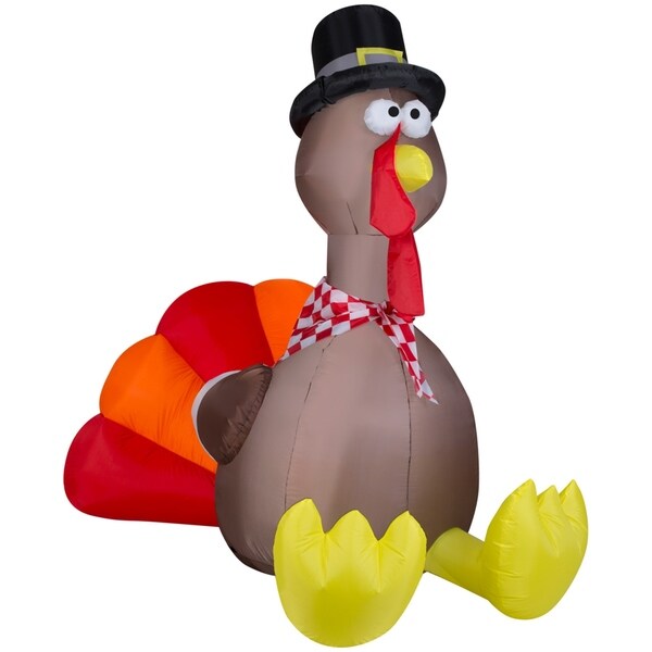 Halloween Airblown Inflatable Turkey - Overstock - 17288953