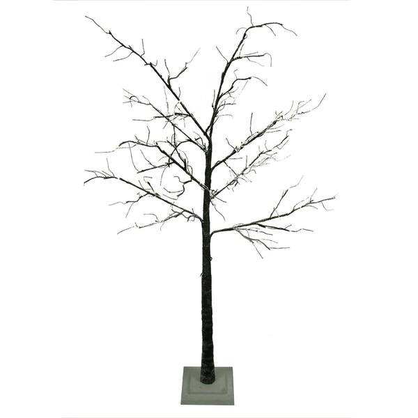 Shop 6 Led Lighted Flocked Christmas Twig Tree Outdoor Yard Art