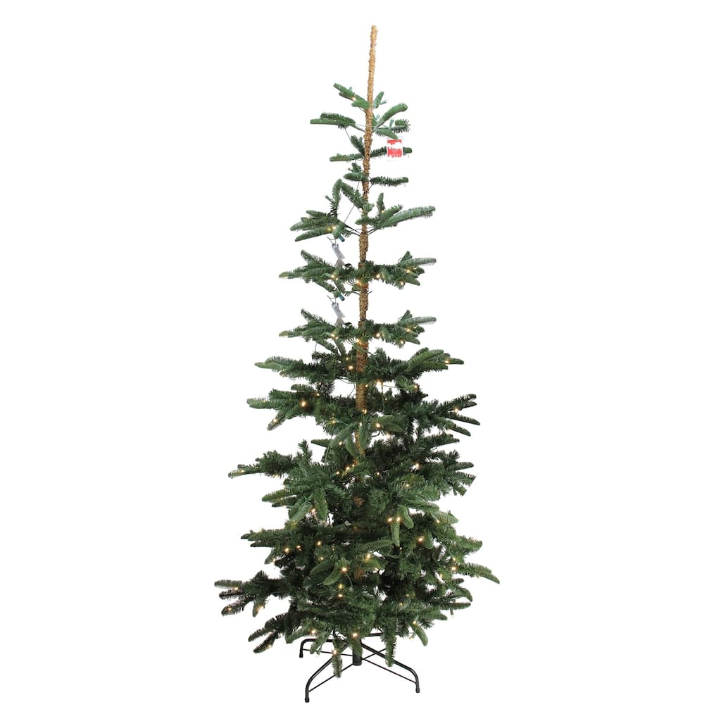 9' Pre-Lit Layered Noble Fir Artificial Christmas Tree - Warm Clear LED Lights