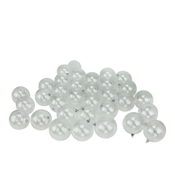  Plastic Ball Ornament, 80mm, Clear, Pack of 12 (80mm) : Home &  Kitchen