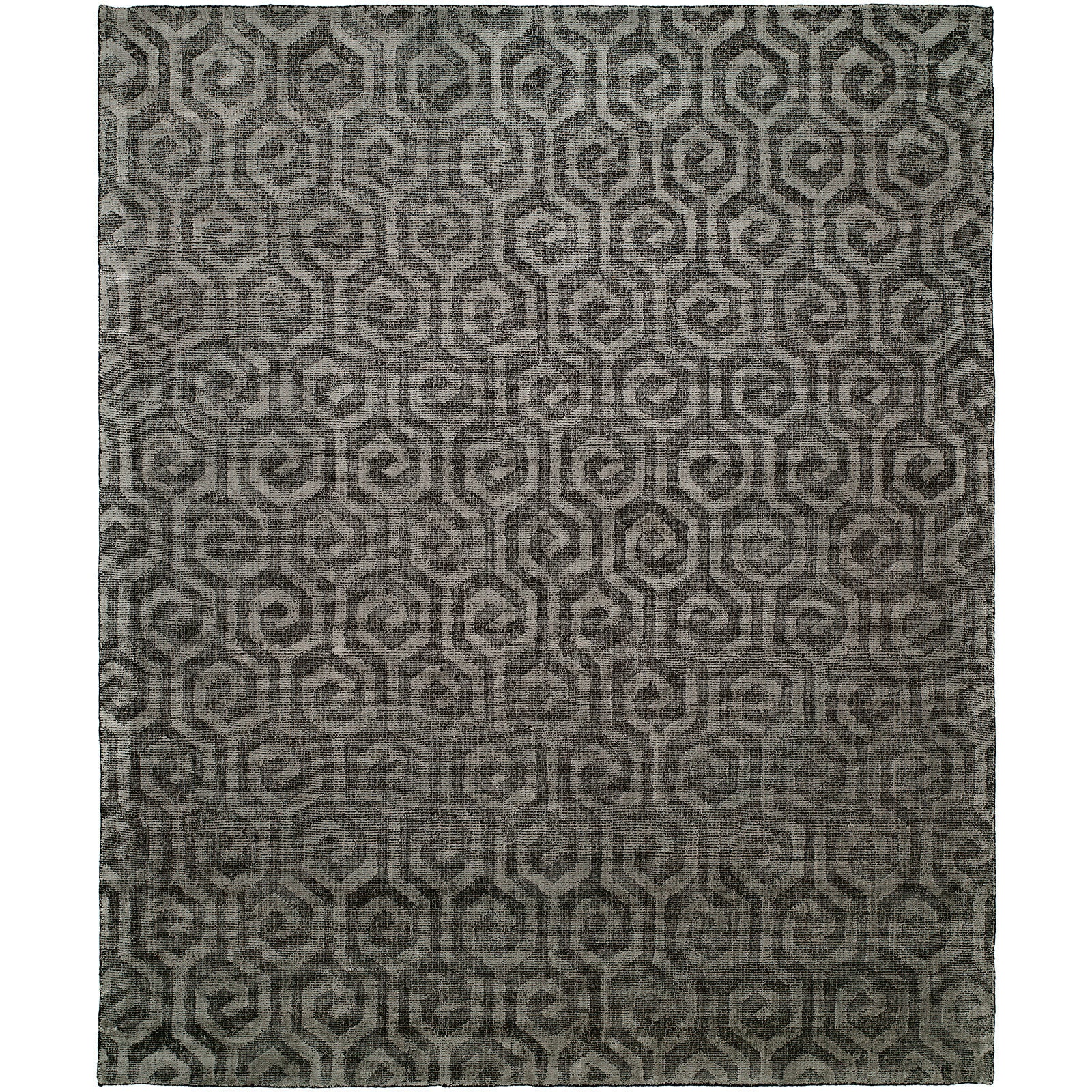 KALATY Modern Pewter Handmade Area Rug