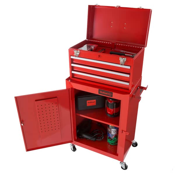 Shop Rolling Tool Box Cabinet 3 Drawer Portable Storage Chest