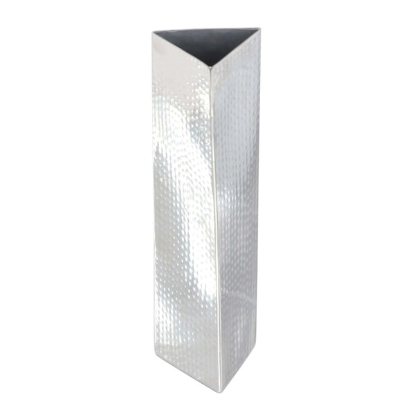Silver Orchid Olivia Stainless Steel Vase 3 inches wide, 12 inches high