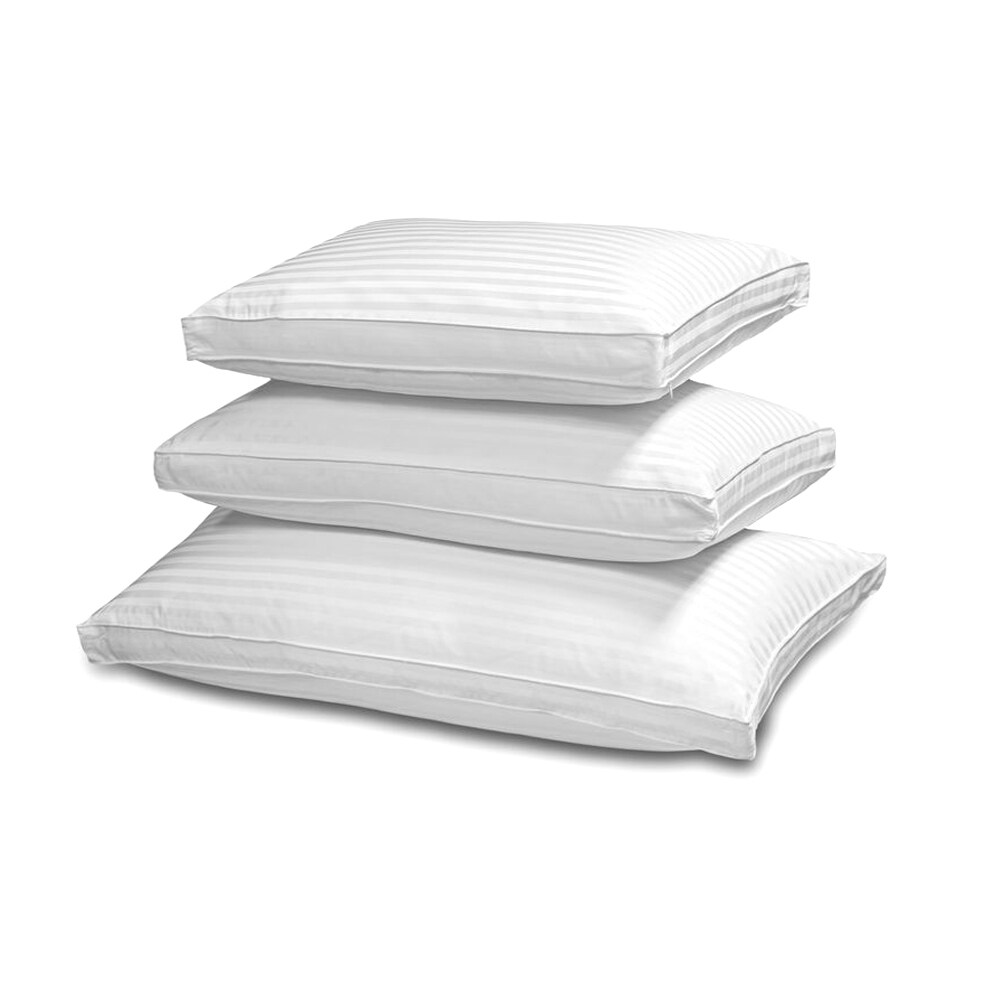 Hotel Grand 500 Thread Count Silk Cotton Damask Down Pillow White