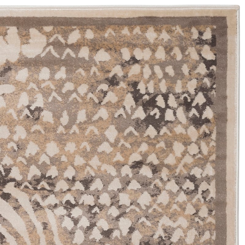 Admire Home Living Gallina Contemporary Animal Print Area Rug