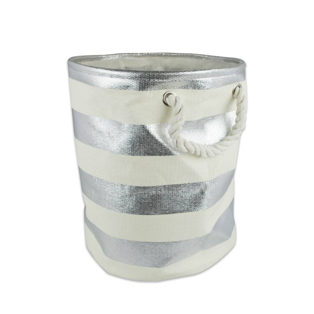DII Round Woven Paper Decorative Storage Bin
