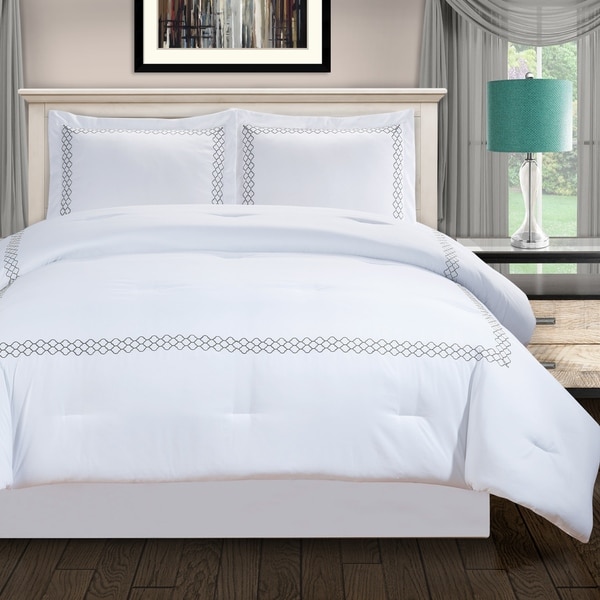 Miranda Haus Layla Down Alternative Embroidered Comforter Set. Opens flyout.