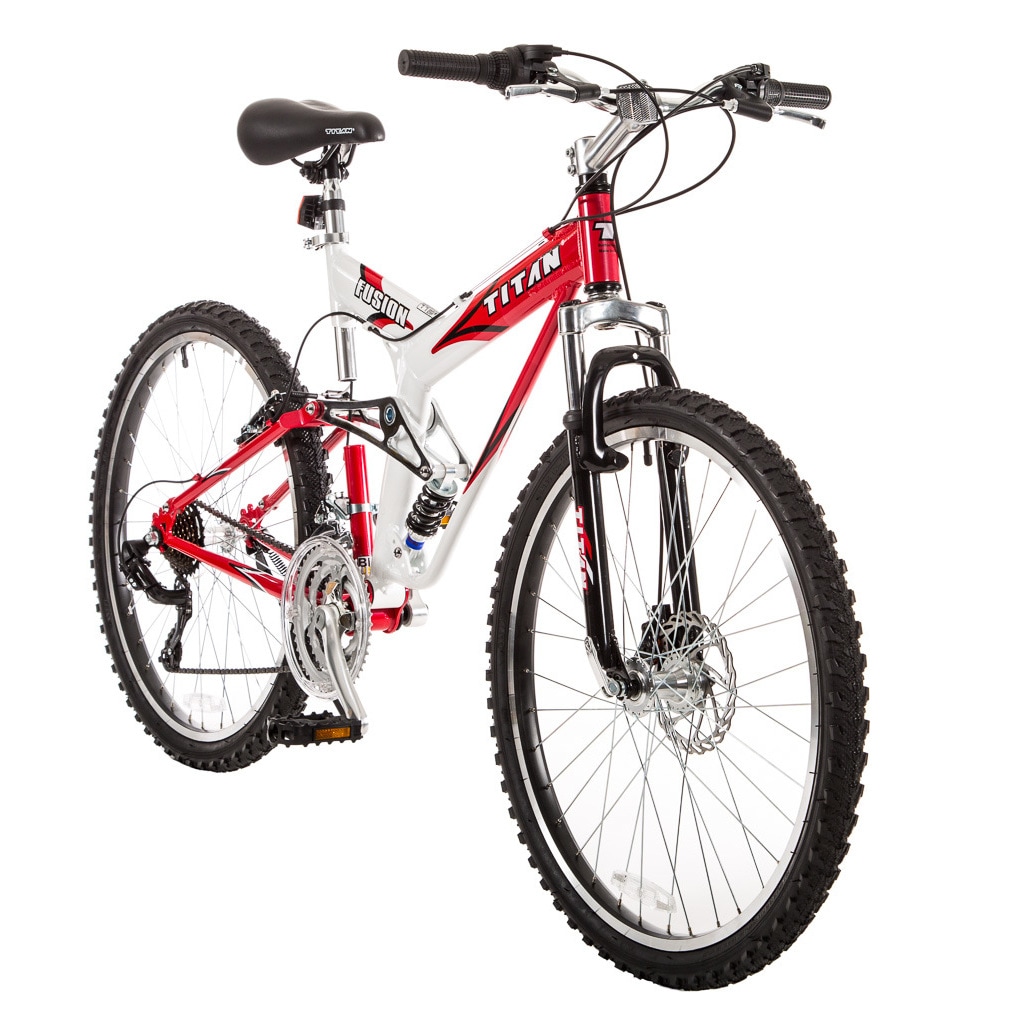 Titan fusion pro dual suspension mountain bike sale