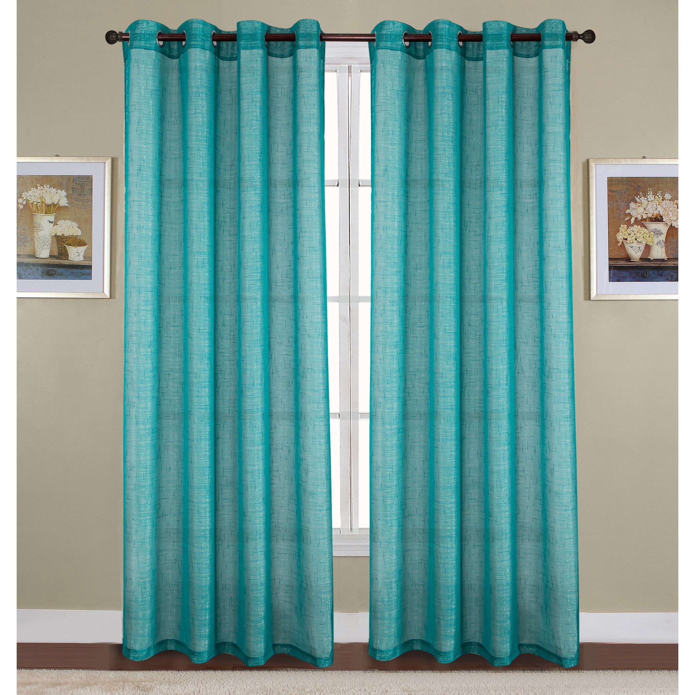 Shop Sparkle Woven Lurex 90 Inch Grommet Curtain Panel 54 X 90