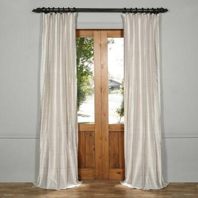 Buy Grey Silk Curtains Drapes Online At Overstock Our Best