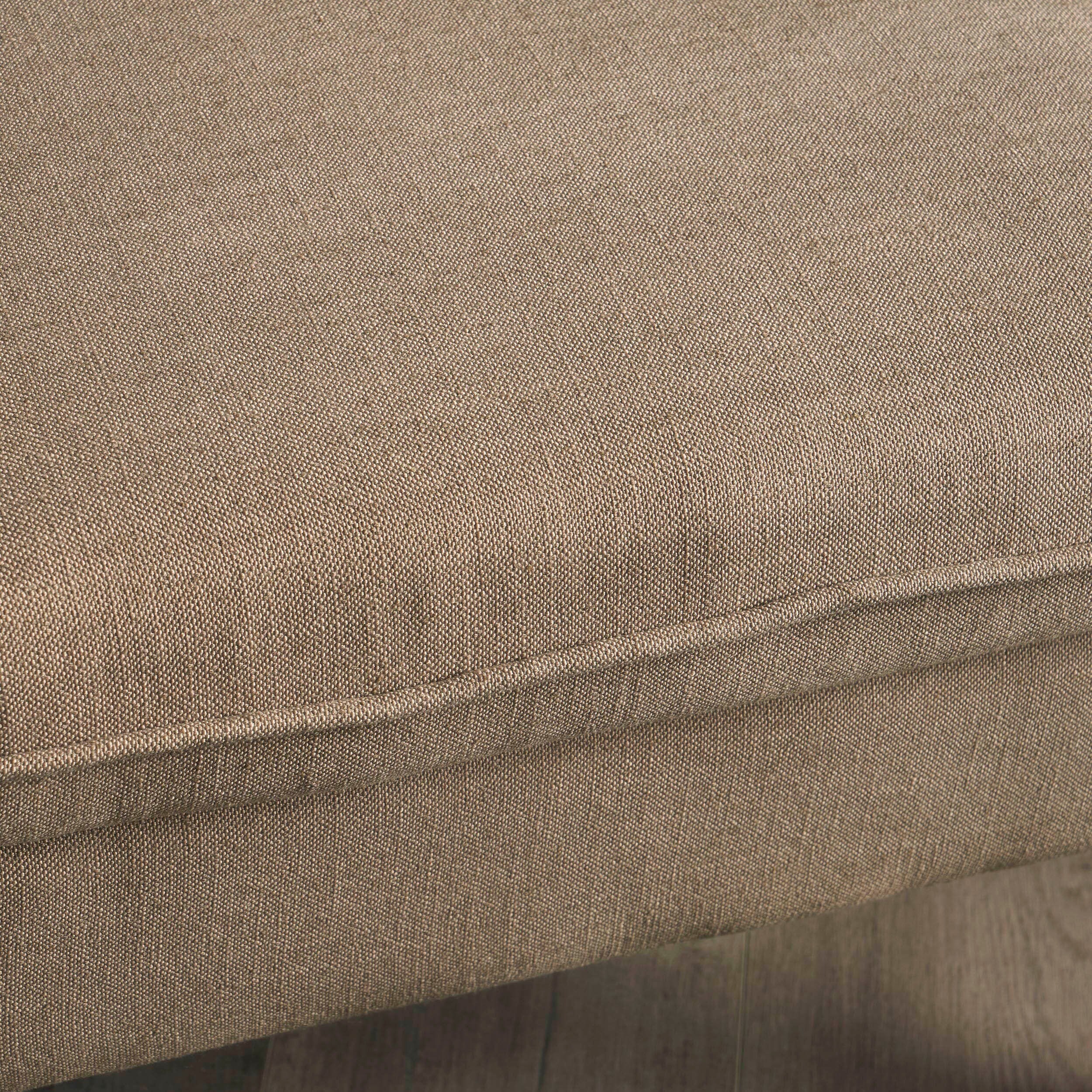 Essentials Cotton Twill Brown Upholstery Fabric / Taupe