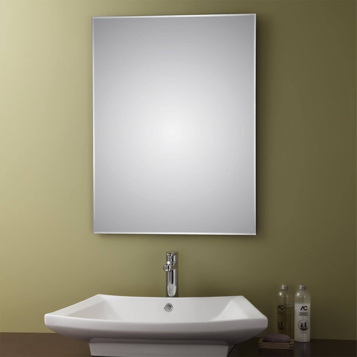 Belvedere 32 X 24 Inch Frameless Wall Mirror Overstock 14405273