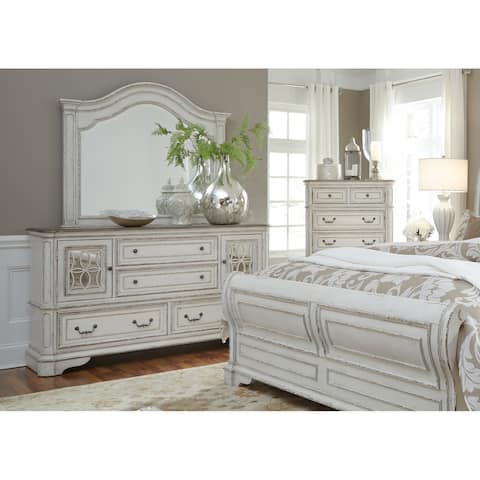 Buy Vintage Dressers & Chests Online At Overstock.com Our Best Magnolia Manor Antique White 4-Drawer 2-Door Dresser - Buy Vintage Dressers & Chests Online At Overstock.com Our Best