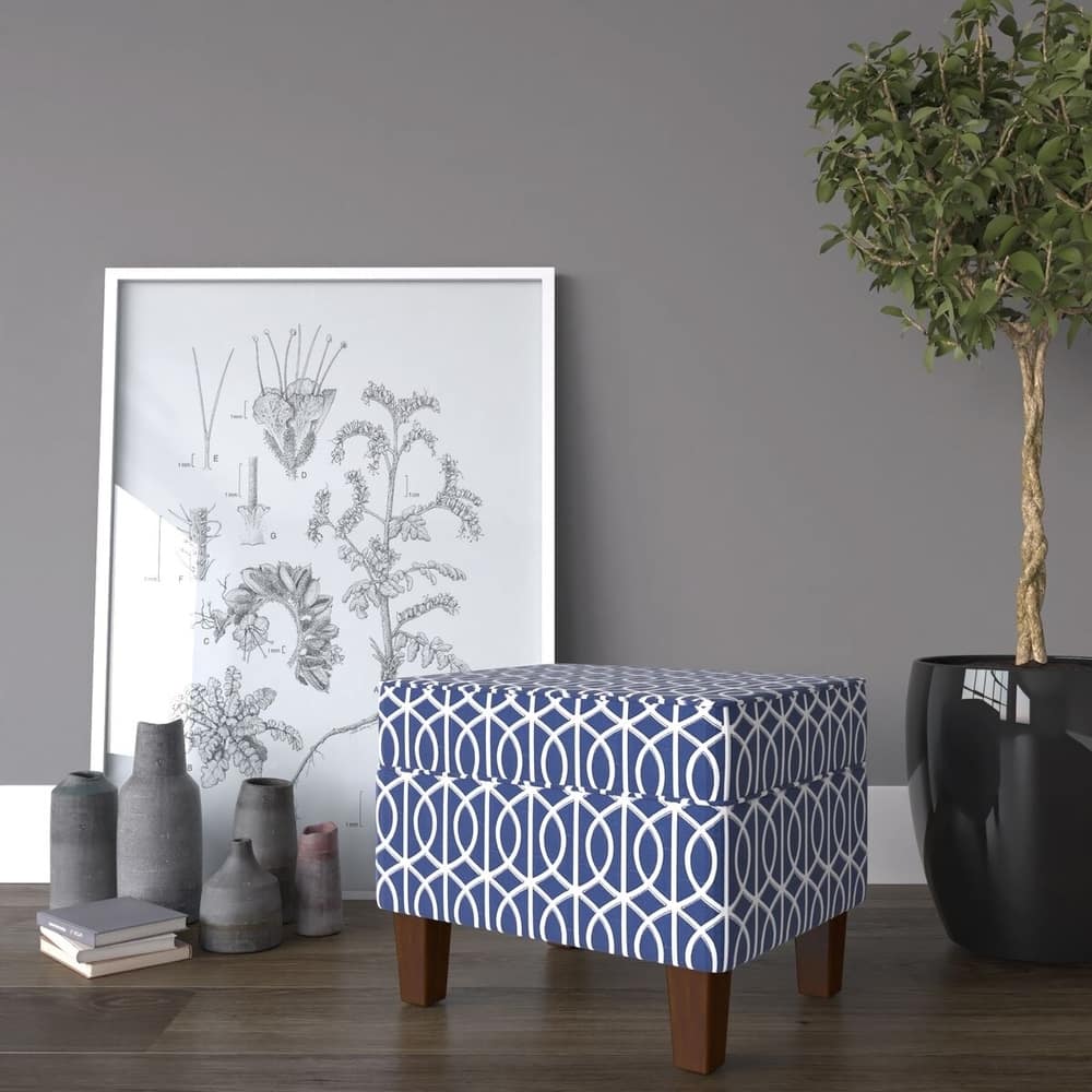 HomePop Bella Storage Ottoman